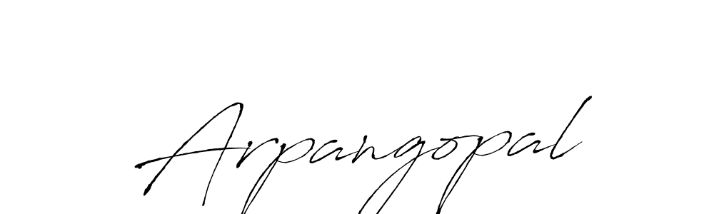 Make a beautiful signature design for name Arpangopal. With this signature (Antro_Vectra) style, you can create a handwritten signature for free. Arpangopal signature style 6 images and pictures png