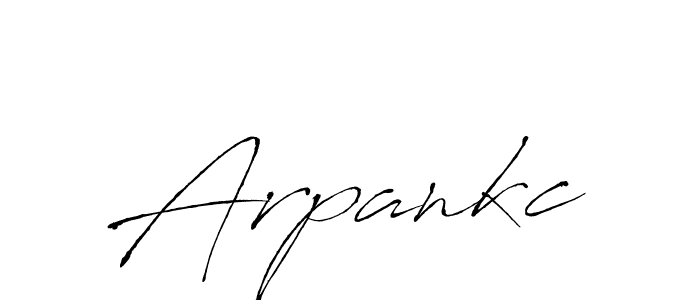 It looks lik you need a new signature style for name Arpankc. Design unique handwritten (Antro_Vectra) signature with our free signature maker in just a few clicks. Arpankc signature style 6 images and pictures png