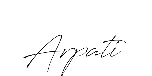 Arpati stylish signature style. Best Handwritten Sign (Antro_Vectra) for my name. Handwritten Signature Collection Ideas for my name Arpati. Arpati signature style 6 images and pictures png