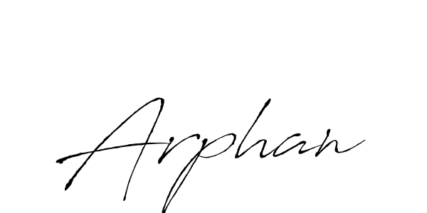 Create a beautiful signature design for name Arphan. With this signature (Antro_Vectra) fonts, you can make a handwritten signature for free. Arphan signature style 6 images and pictures png