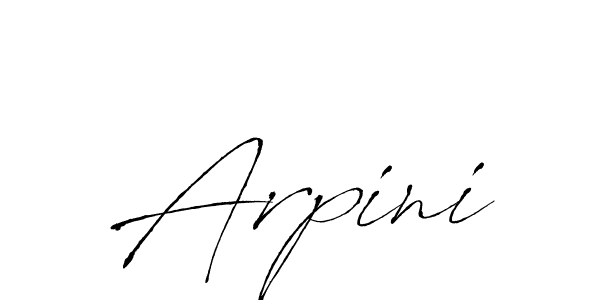 How to make Arpini name signature. Use Antro_Vectra style for creating short signs online. This is the latest handwritten sign. Arpini signature style 6 images and pictures png