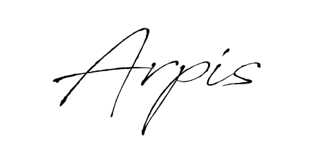 Make a beautiful signature design for name Arpis. With this signature (Antro_Vectra) style, you can create a handwritten signature for free. Arpis signature style 6 images and pictures png