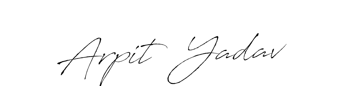 Also we have Arpit  Yadav name is the best signature style. Create professional handwritten signature collection using Antro_Vectra autograph style. Arpit  Yadav signature style 6 images and pictures png