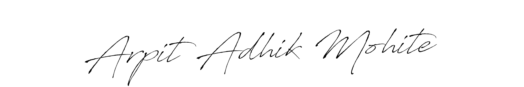 It looks lik you need a new signature style for name Arpit Adhik Mohite. Design unique handwritten (Antro_Vectra) signature with our free signature maker in just a few clicks. Arpit Adhik Mohite signature style 6 images and pictures png