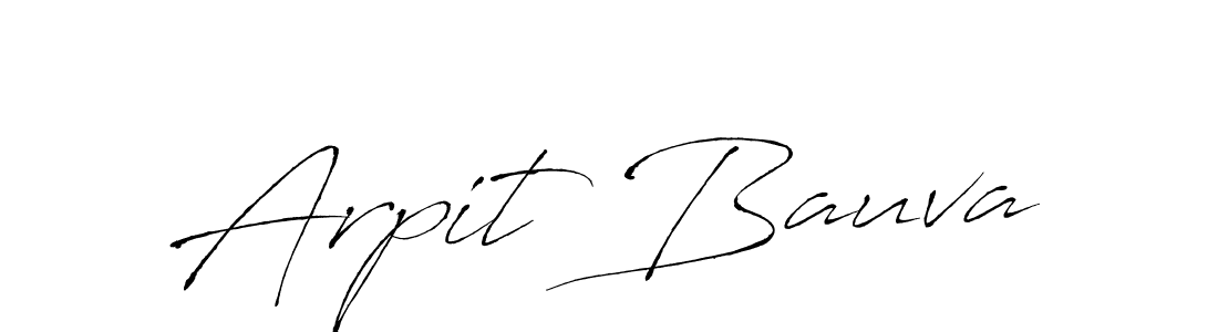 Create a beautiful signature design for name Arpit Bauva. With this signature (Antro_Vectra) fonts, you can make a handwritten signature for free. Arpit Bauva signature style 6 images and pictures png
