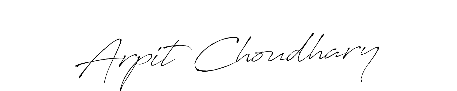 Also we have Arpit Choudhary name is the best signature style. Create professional handwritten signature collection using Antro_Vectra autograph style. Arpit Choudhary signature style 6 images and pictures png