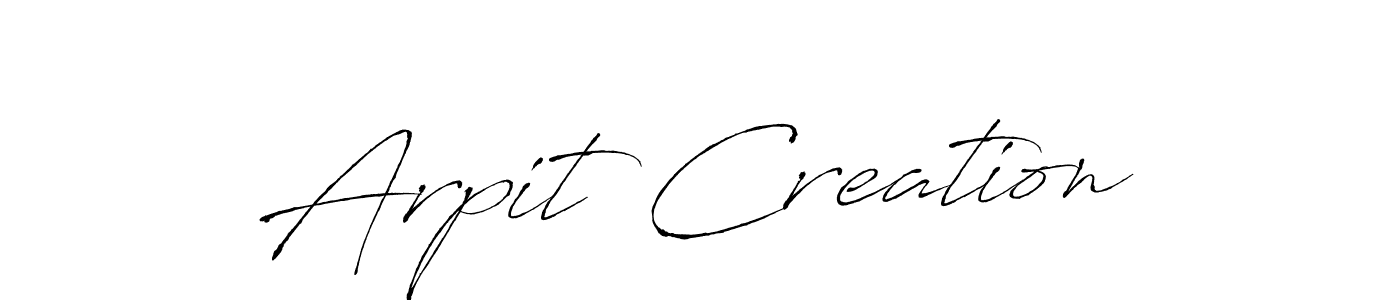 The best way (Antro_Vectra) to make a short signature is to pick only two or three words in your name. The name Arpit Creation include a total of six letters. For converting this name. Arpit Creation signature style 6 images and pictures png