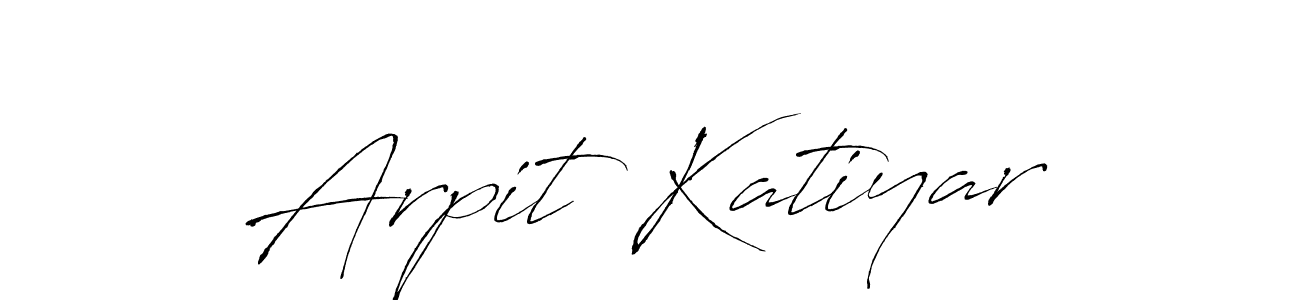 Make a beautiful signature design for name Arpit Katiyar. With this signature (Antro_Vectra) style, you can create a handwritten signature for free. Arpit Katiyar signature style 6 images and pictures png