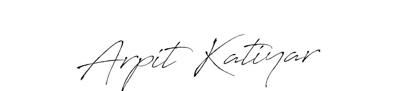 Make a beautiful signature design for name Arpit Katiyar. With this signature (Antro_Vectra) style, you can create a handwritten signature for free. Arpit Katiyar signature style 6 images and pictures png