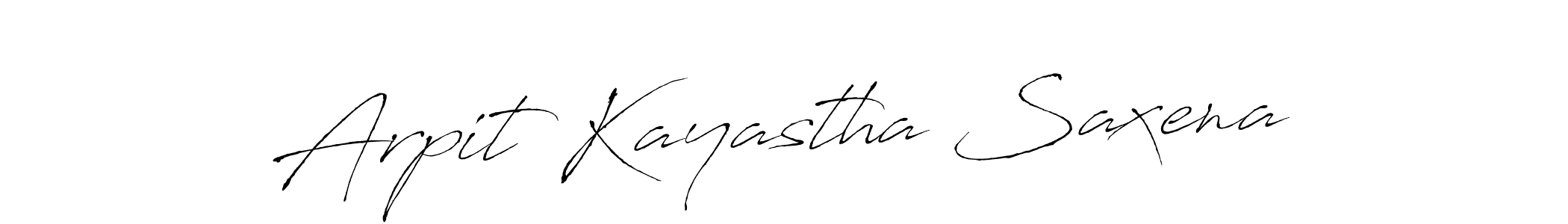 Antro_Vectra is a professional signature style that is perfect for those who want to add a touch of class to their signature. It is also a great choice for those who want to make their signature more unique. Get Arpit Kayastha Saxena name to fancy signature for free. Arpit Kayastha Saxena signature style 6 images and pictures png