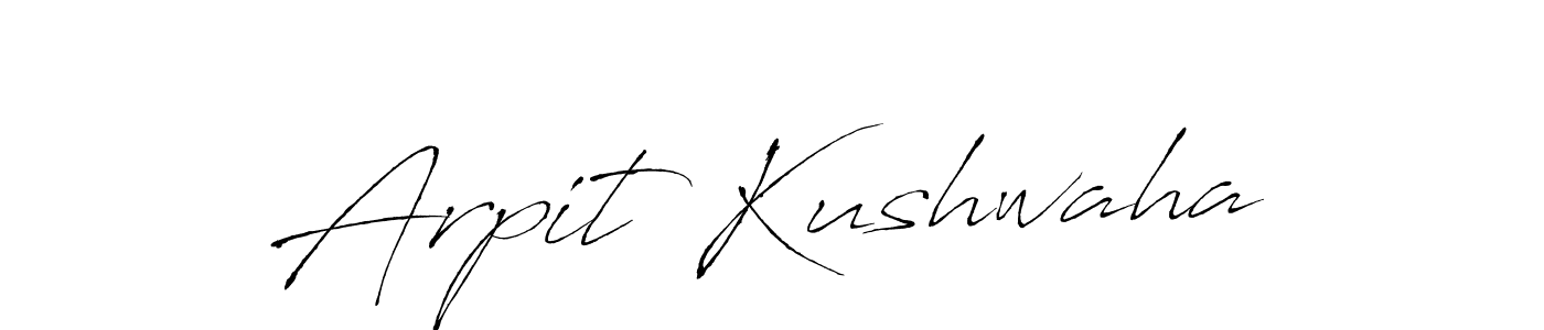 Create a beautiful signature design for name Arpit Kushwaha. With this signature (Antro_Vectra) fonts, you can make a handwritten signature for free. Arpit Kushwaha signature style 6 images and pictures png