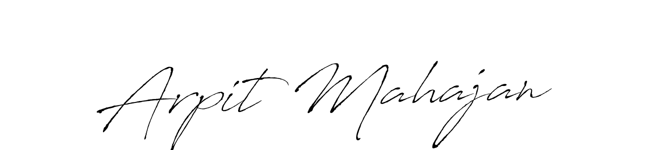 Design your own signature with our free online signature maker. With this signature software, you can create a handwritten (Antro_Vectra) signature for name Arpit Mahajan. Arpit Mahajan signature style 6 images and pictures png