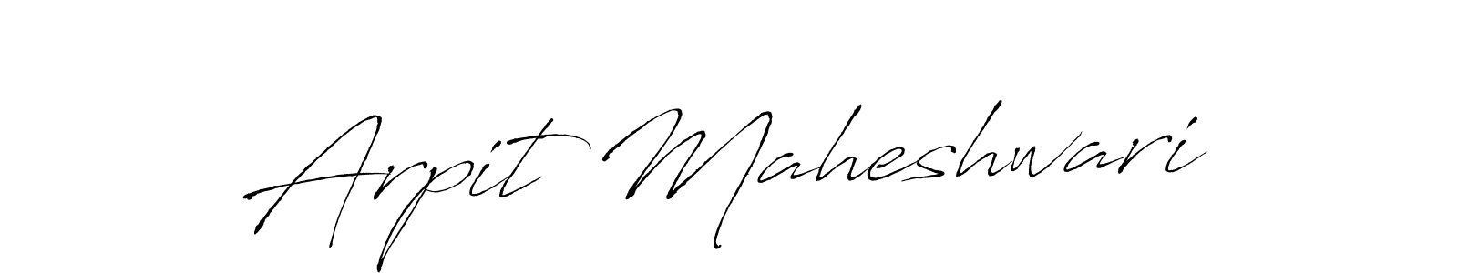 Use a signature maker to create a handwritten signature online. With this signature software, you can design (Antro_Vectra) your own signature for name Arpit Maheshwari. Arpit Maheshwari signature style 6 images and pictures png