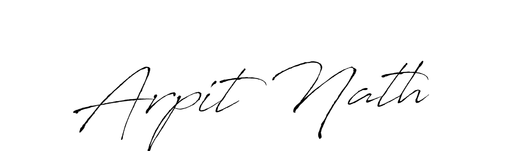 Arpit Nath stylish signature style. Best Handwritten Sign (Antro_Vectra) for my name. Handwritten Signature Collection Ideas for my name Arpit Nath. Arpit Nath signature style 6 images and pictures png