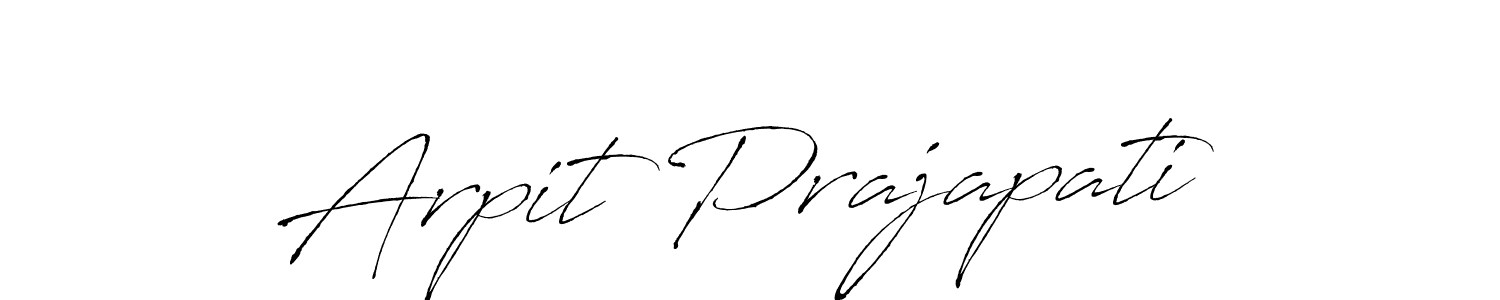 It looks lik you need a new signature style for name Arpit Prajapati. Design unique handwritten (Antro_Vectra) signature with our free signature maker in just a few clicks. Arpit Prajapati signature style 6 images and pictures png