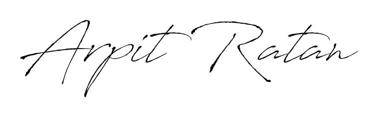 You can use this online signature creator to create a handwritten signature for the name Arpit Ratan. This is the best online autograph maker. Arpit Ratan signature style 6 images and pictures png