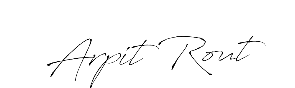 How to make Arpit Rout name signature. Use Antro_Vectra style for creating short signs online. This is the latest handwritten sign. Arpit Rout signature style 6 images and pictures png