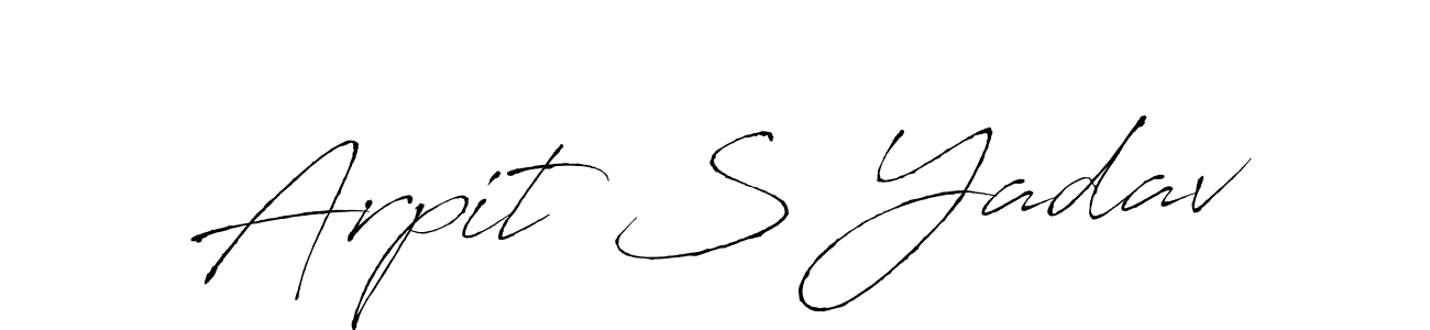 Make a beautiful signature design for name Arpit S Yadav. With this signature (Antro_Vectra) style, you can create a handwritten signature for free. Arpit S Yadav signature style 6 images and pictures png