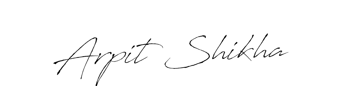 It looks lik you need a new signature style for name Arpit Shikha. Design unique handwritten (Antro_Vectra) signature with our free signature maker in just a few clicks. Arpit Shikha signature style 6 images and pictures png