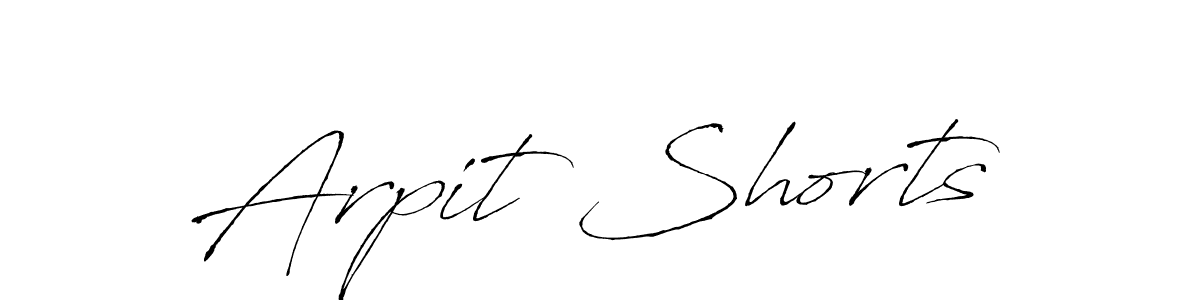 How to make Arpit Shorts name signature. Use Antro_Vectra style for creating short signs online. This is the latest handwritten sign. Arpit Shorts signature style 6 images and pictures png