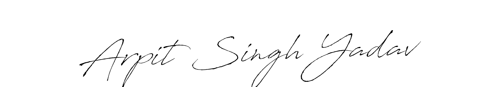 You should practise on your own different ways (Antro_Vectra) to write your name (Arpit Singh Yadav) in signature. don't let someone else do it for you. Arpit Singh Yadav signature style 6 images and pictures png
