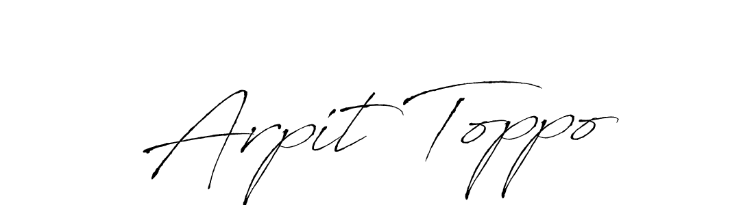 if you are searching for the best signature style for your name Arpit Toppo. so please give up your signature search. here we have designed multiple signature styles  using Antro_Vectra. Arpit Toppo signature style 6 images and pictures png