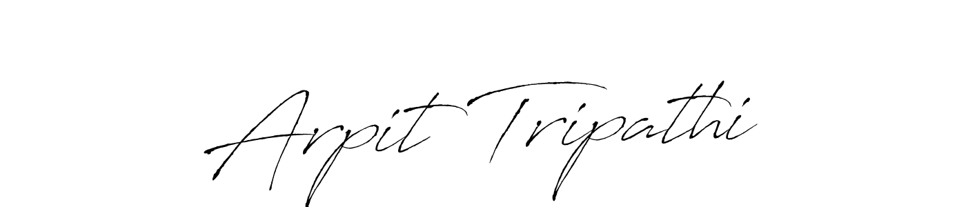 How to make Arpit Tripathi name signature. Use Antro_Vectra style for creating short signs online. This is the latest handwritten sign. Arpit Tripathi signature style 6 images and pictures png