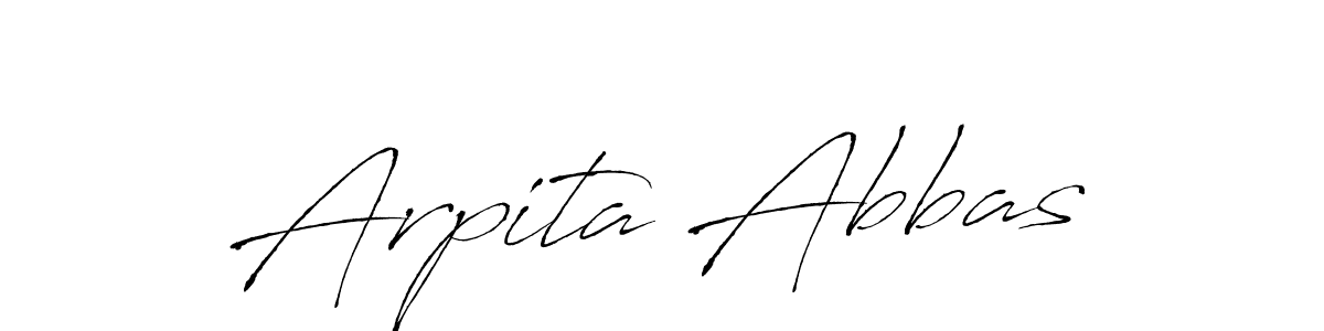 Also we have Arpita Abbas name is the best signature style. Create professional handwritten signature collection using Antro_Vectra autograph style. Arpita Abbas signature style 6 images and pictures png