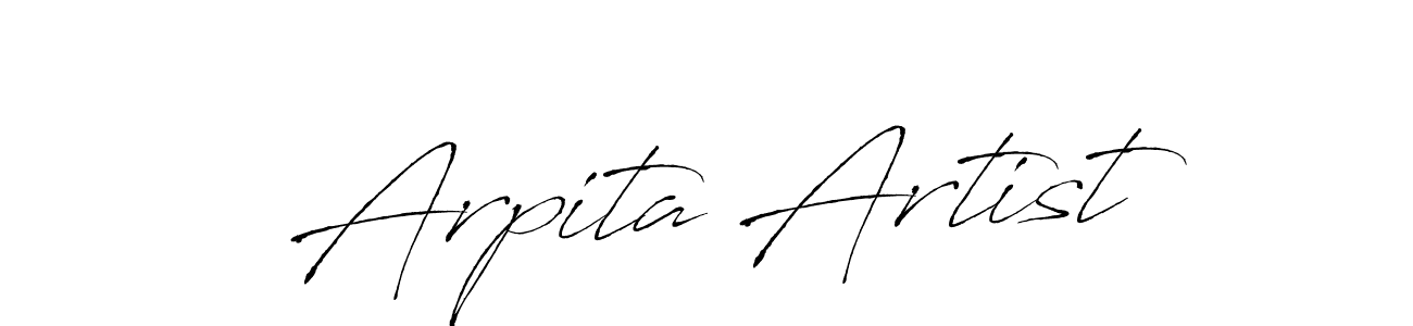 How to make Arpita Artist name signature. Use Antro_Vectra style for creating short signs online. This is the latest handwritten sign. Arpita Artist signature style 6 images and pictures png