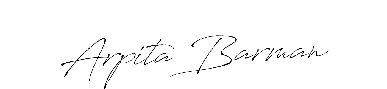 Design your own signature with our free online signature maker. With this signature software, you can create a handwritten (Antro_Vectra) signature for name Arpita Barman. Arpita Barman signature style 6 images and pictures png