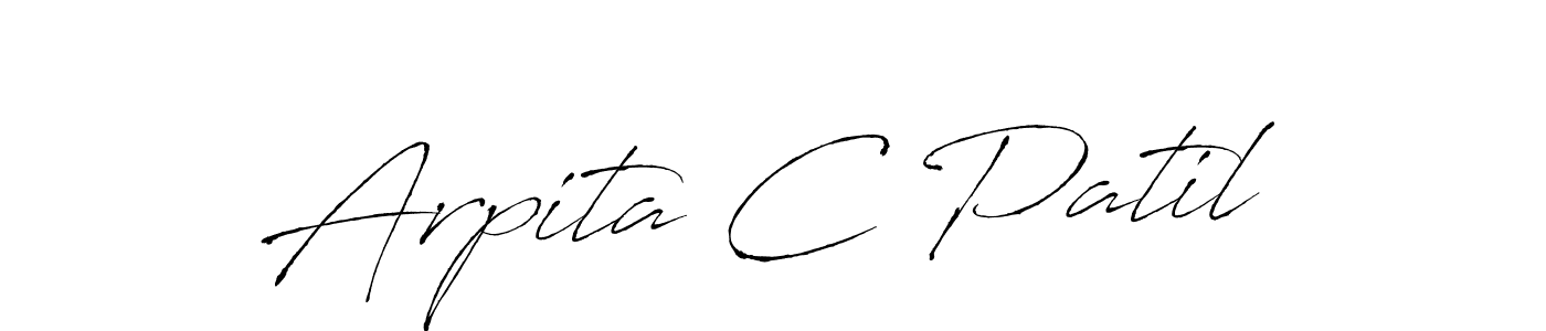 Also You can easily find your signature by using the search form. We will create Arpita C Patil name handwritten signature images for you free of cost using Antro_Vectra sign style. Arpita C Patil signature style 6 images and pictures png