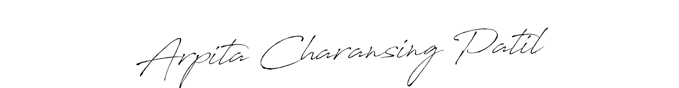 Similarly Antro_Vectra is the best handwritten signature design. Signature creator online .You can use it as an online autograph creator for name Arpita Charansing Patil. Arpita Charansing Patil signature style 6 images and pictures png