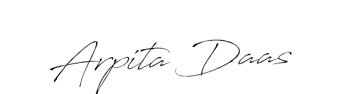 Design your own signature with our free online signature maker. With this signature software, you can create a handwritten (Antro_Vectra) signature for name Arpita Daas. Arpita Daas signature style 6 images and pictures png