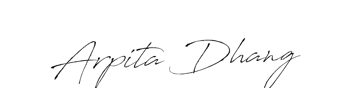 Also You can easily find your signature by using the search form. We will create Arpita Dhang name handwritten signature images for you free of cost using Antro_Vectra sign style. Arpita Dhang signature style 6 images and pictures png