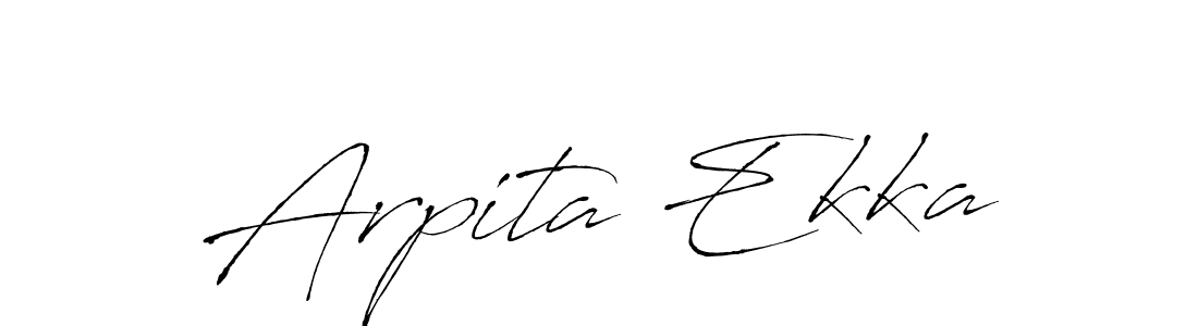 Antro_Vectra is a professional signature style that is perfect for those who want to add a touch of class to their signature. It is also a great choice for those who want to make their signature more unique. Get Arpita Ekka name to fancy signature for free. Arpita Ekka signature style 6 images and pictures png