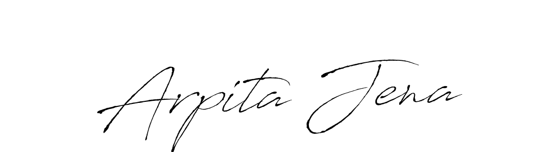 How to make Arpita Jena name signature. Use Antro_Vectra style for creating short signs online. This is the latest handwritten sign. Arpita Jena signature style 6 images and pictures png