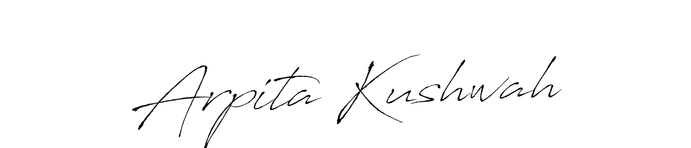 Also You can easily find your signature by using the search form. We will create Arpita Kushwah name handwritten signature images for you free of cost using Antro_Vectra sign style. Arpita Kushwah signature style 6 images and pictures png
