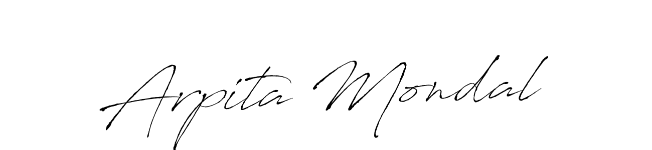 Make a beautiful signature design for name Arpita Mondal. With this signature (Antro_Vectra) style, you can create a handwritten signature for free. Arpita Mondal signature style 6 images and pictures png