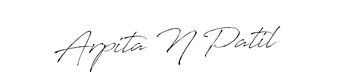 Also You can easily find your signature by using the search form. We will create Arpita N Patil name handwritten signature images for you free of cost using Antro_Vectra sign style. Arpita N Patil signature style 6 images and pictures png