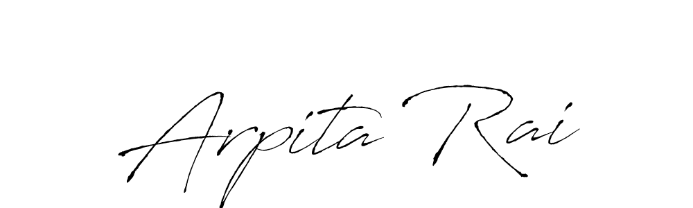 if you are searching for the best signature style for your name Arpita Rai. so please give up your signature search. here we have designed multiple signature styles  using Antro_Vectra. Arpita Rai signature style 6 images and pictures png