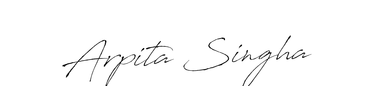 How to make Arpita Singha signature? Antro_Vectra is a professional autograph style. Create handwritten signature for Arpita Singha name. Arpita Singha signature style 6 images and pictures png