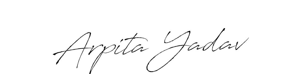 Make a beautiful signature design for name Arpita Yadav. With this signature (Antro_Vectra) style, you can create a handwritten signature for free. Arpita Yadav signature style 6 images and pictures png