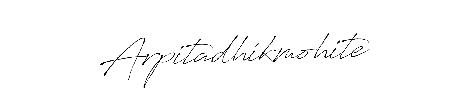 Create a beautiful signature design for name Arpitadhikmohite. With this signature (Antro_Vectra) fonts, you can make a handwritten signature for free. Arpitadhikmohite signature style 6 images and pictures png