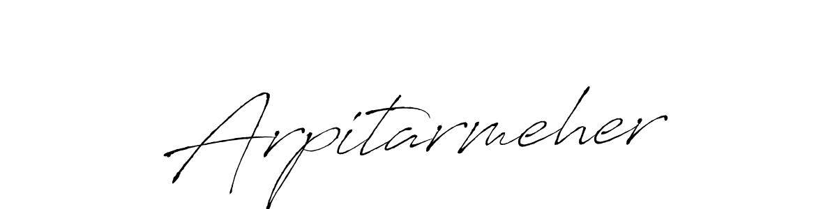 Design your own signature with our free online signature maker. With this signature software, you can create a handwritten (Antro_Vectra) signature for name Arpitarmeher. Arpitarmeher signature style 6 images and pictures png