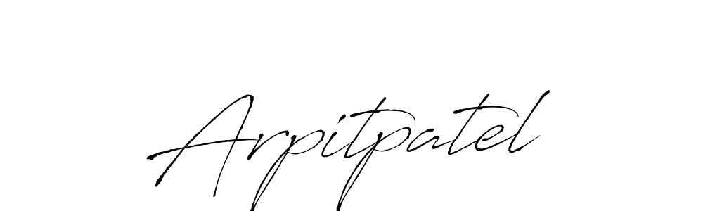 Design your own signature with our free online signature maker. With this signature software, you can create a handwritten (Antro_Vectra) signature for name Arpitpatel. Arpitpatel signature style 6 images and pictures png