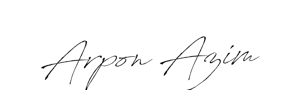 How to Draw Arpon Azim signature style? Antro_Vectra is a latest design signature styles for name Arpon Azim. Arpon Azim signature style 6 images and pictures png