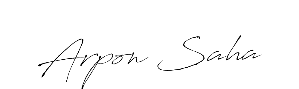 Here are the top 10 professional signature styles for the name Arpon Saha. These are the best autograph styles you can use for your name. Arpon Saha signature style 6 images and pictures png