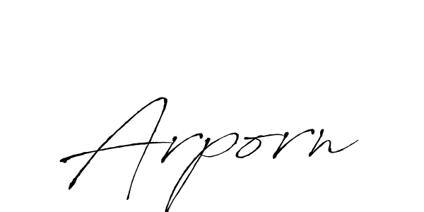 Make a beautiful signature design for name Arporn. Use this online signature maker to create a handwritten signature for free. Arporn signature style 6 images and pictures png