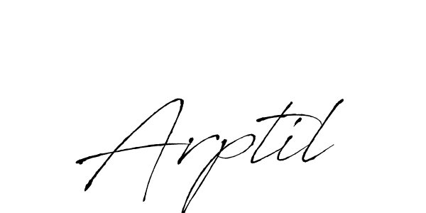 Here are the top 10 professional signature styles for the name Arptil. These are the best autograph styles you can use for your name. Arptil signature style 6 images and pictures png