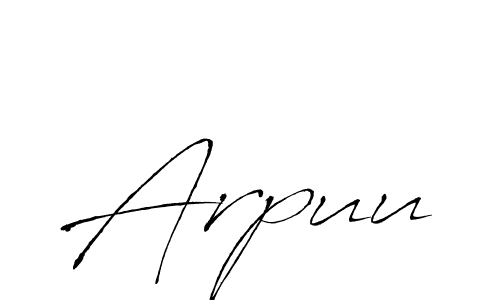 You should practise on your own different ways (Antro_Vectra) to write your name (Arpuu) in signature. don't let someone else do it for you. Arpuu signature style 6 images and pictures png